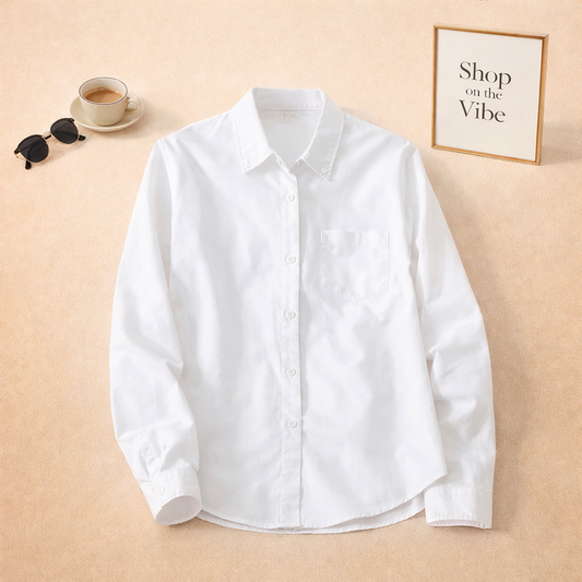 White Button Shirt For Her